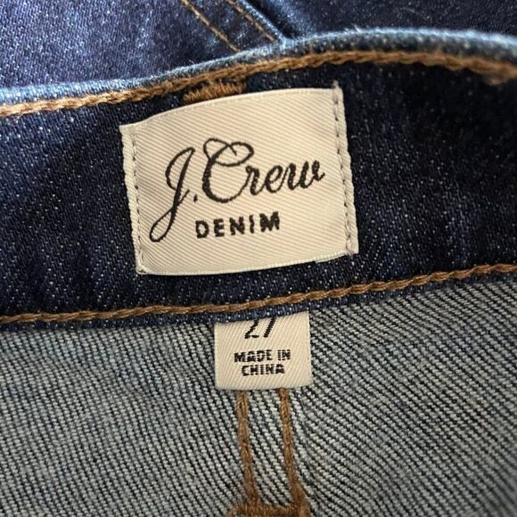 J Crew Dark Rinse Denim Pencil Midi Skirt SOLD OUT Size 27 Small NWOT $128 - Picture 4 of 10